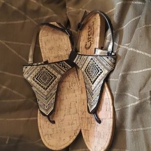 Mosaic patterned Sam Edelman "Circus" sandals